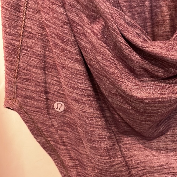 Lululemon Maroon Tank with built in bra Size 10 - Picture 3 of 6